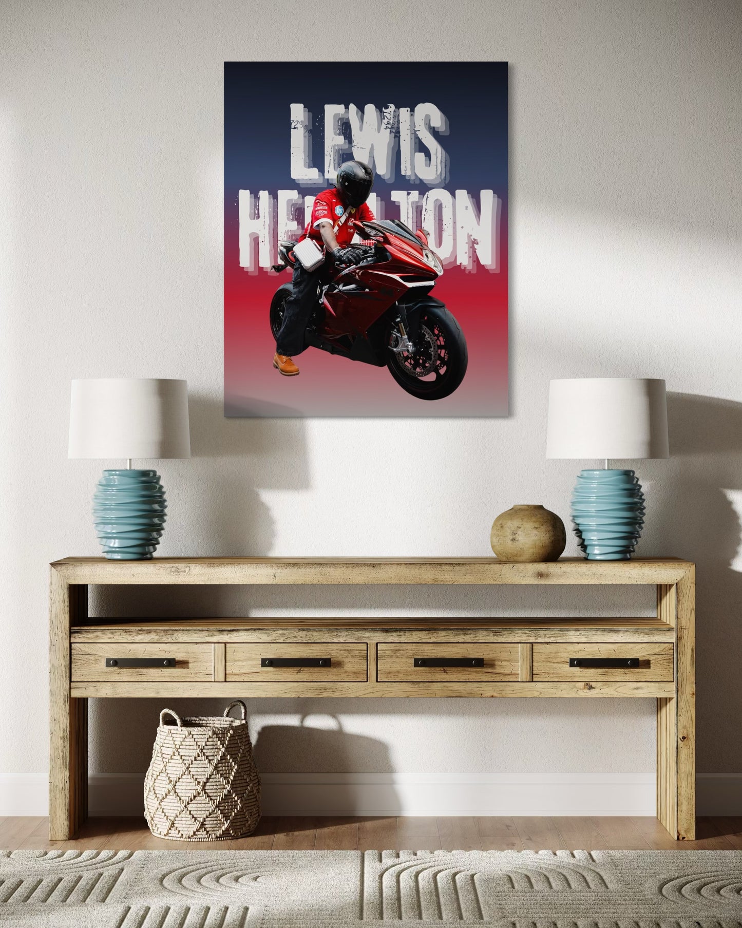 Lewis Hamilton Printable Wall Art | Modern Home Decor | 2:3 Ratio Digital Download