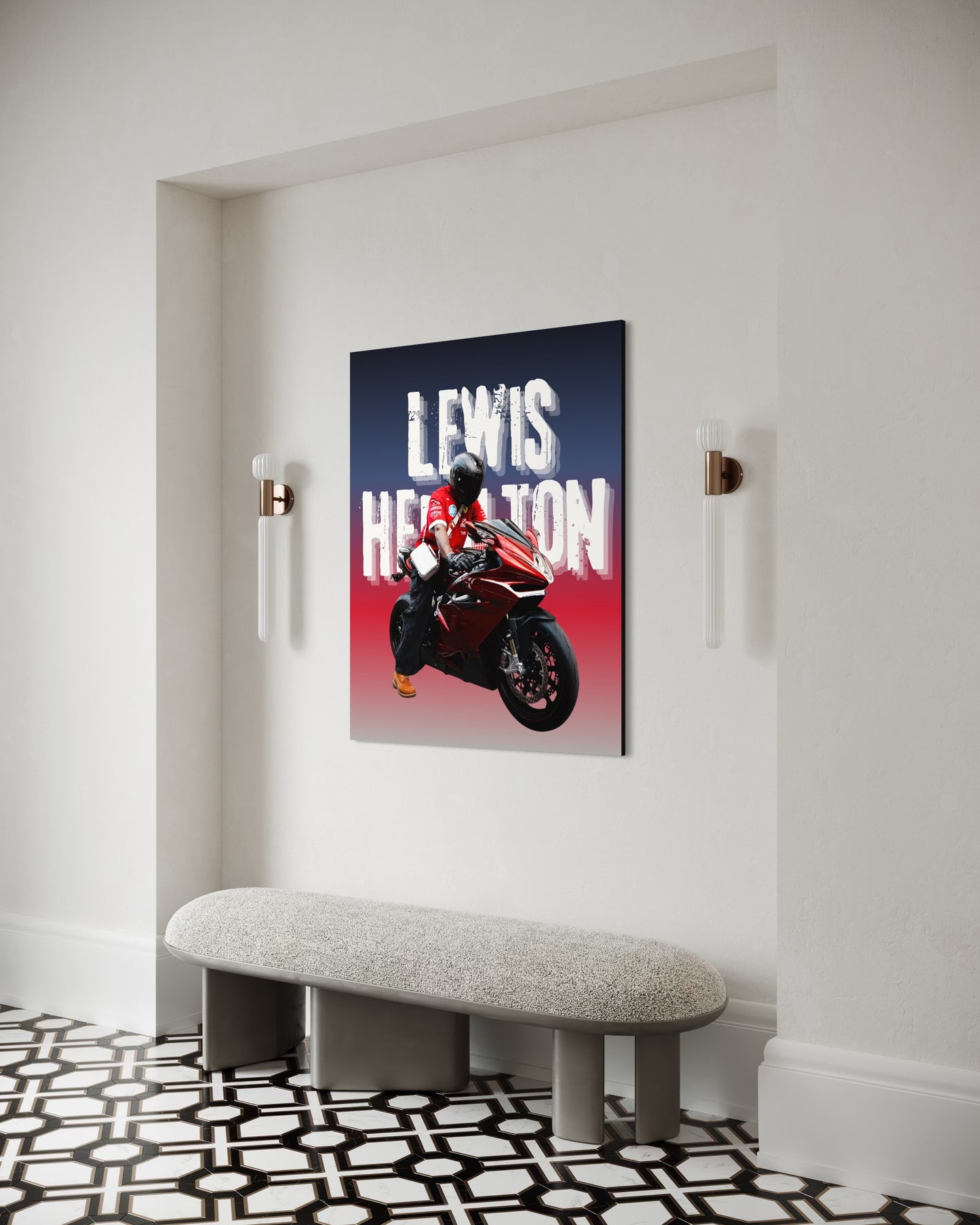 Lewis Hamilton Printable Wall Art | Modern Home Decor | 2:3 Ratio Digital Download