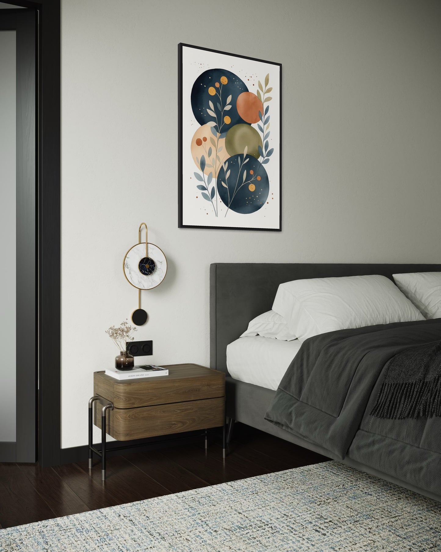 Abstract Botanical Wall Decor | Modern Boho Decor | 2:3 Ratio Digital Download