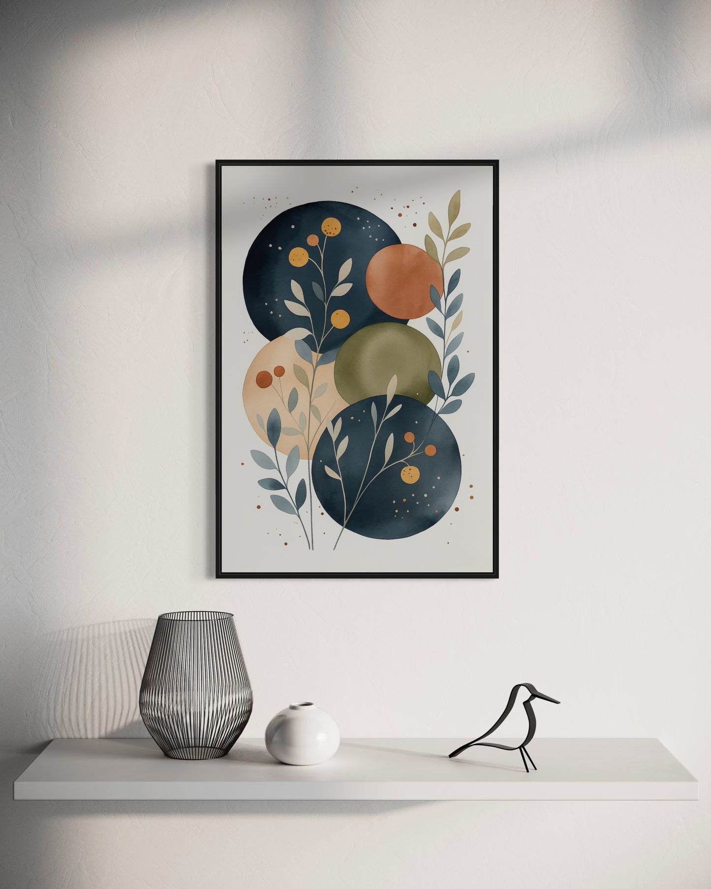 Abstract Botanical Wall Decor | Modern Boho Decor | 2:3 Ratio Digital Download