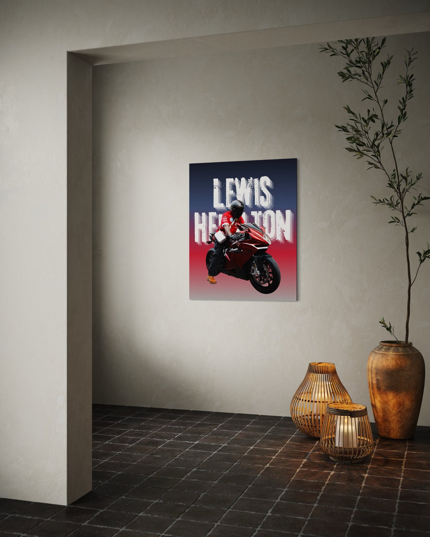 Lewis Hamilton Printable Wall Art | Modern Home Decor | 2:3 Ratio Digital Download