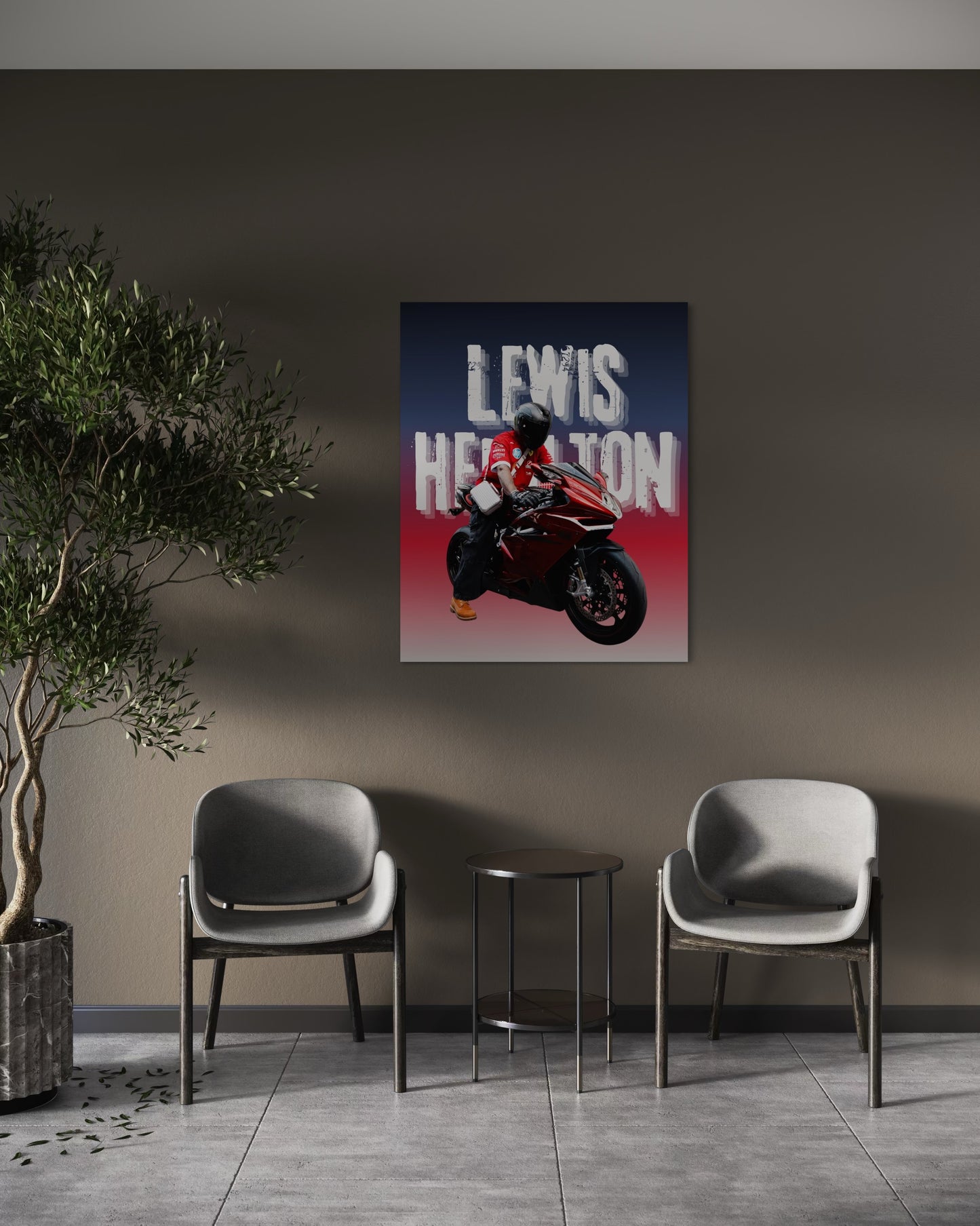 Lewis Hamilton Printable Wall Art | Modern Home Decor | 2:3 Ratio Digital Download