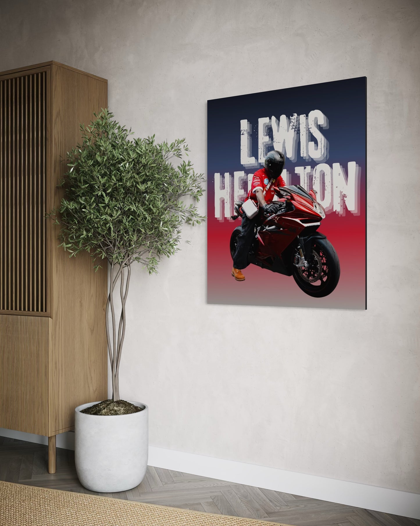 Lewis Hamilton Printable Wall Art | Modern Home Decor | 2:3 Ratio Digital Download