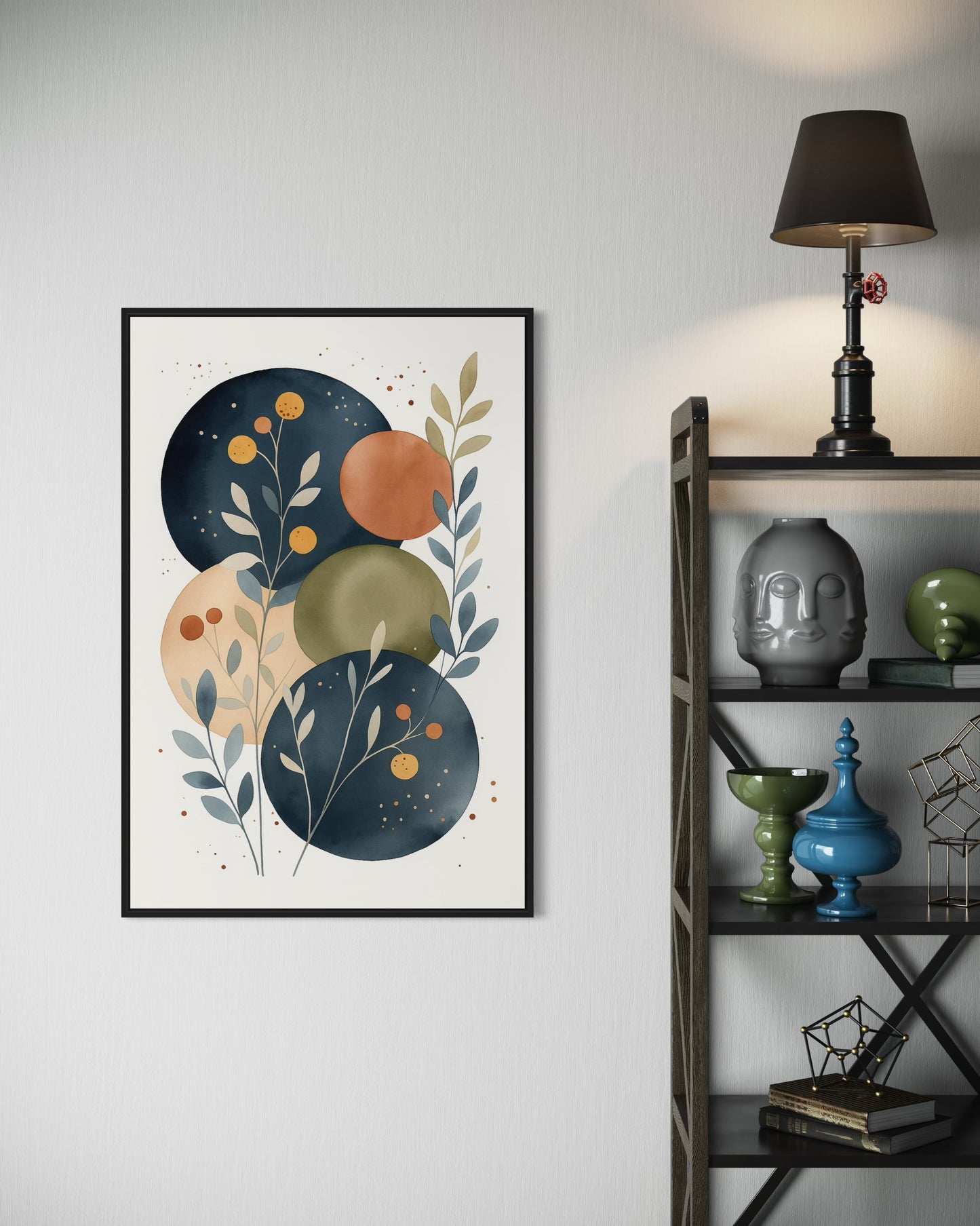 Abstract Botanical Wall Decor | Modern Boho Decor | 2:3 Ratio Digital Download
